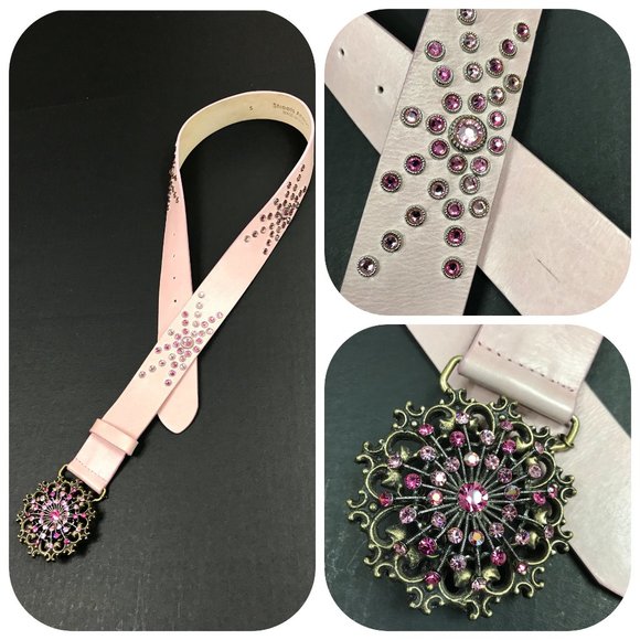 Streets Ahead Accessories - NWT Streets Ahead Swarovski Crystals Studded Belt